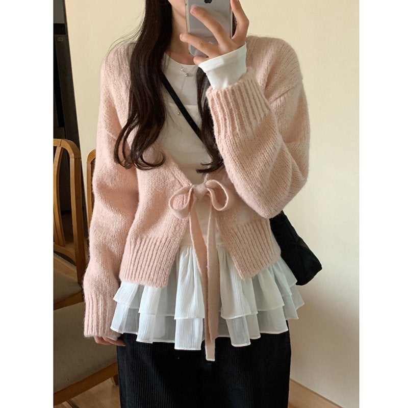 Xin Wang [Guan Tu 260G Random Modal 1*1] Ballet Lace Inner Base Shirt Slim Top - Image 4